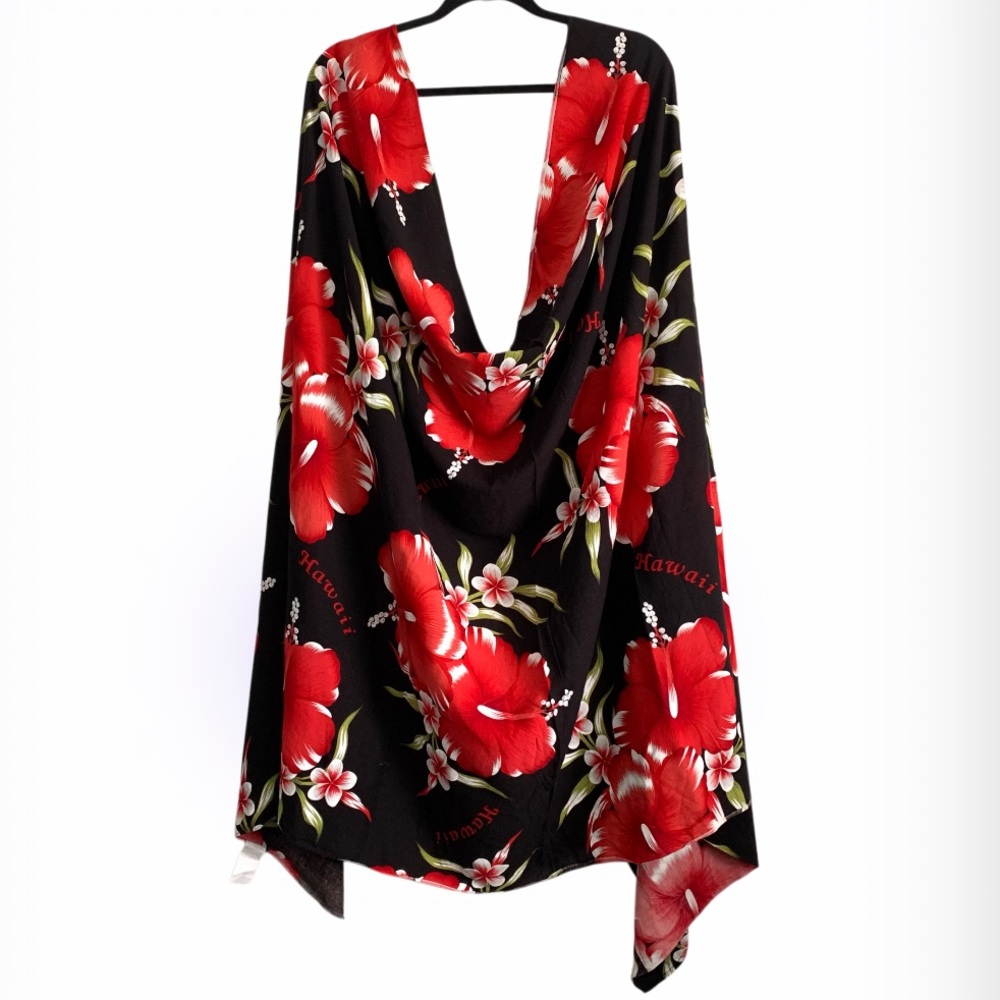 Hawaiian Floral Print Wrap/Tie Sarong